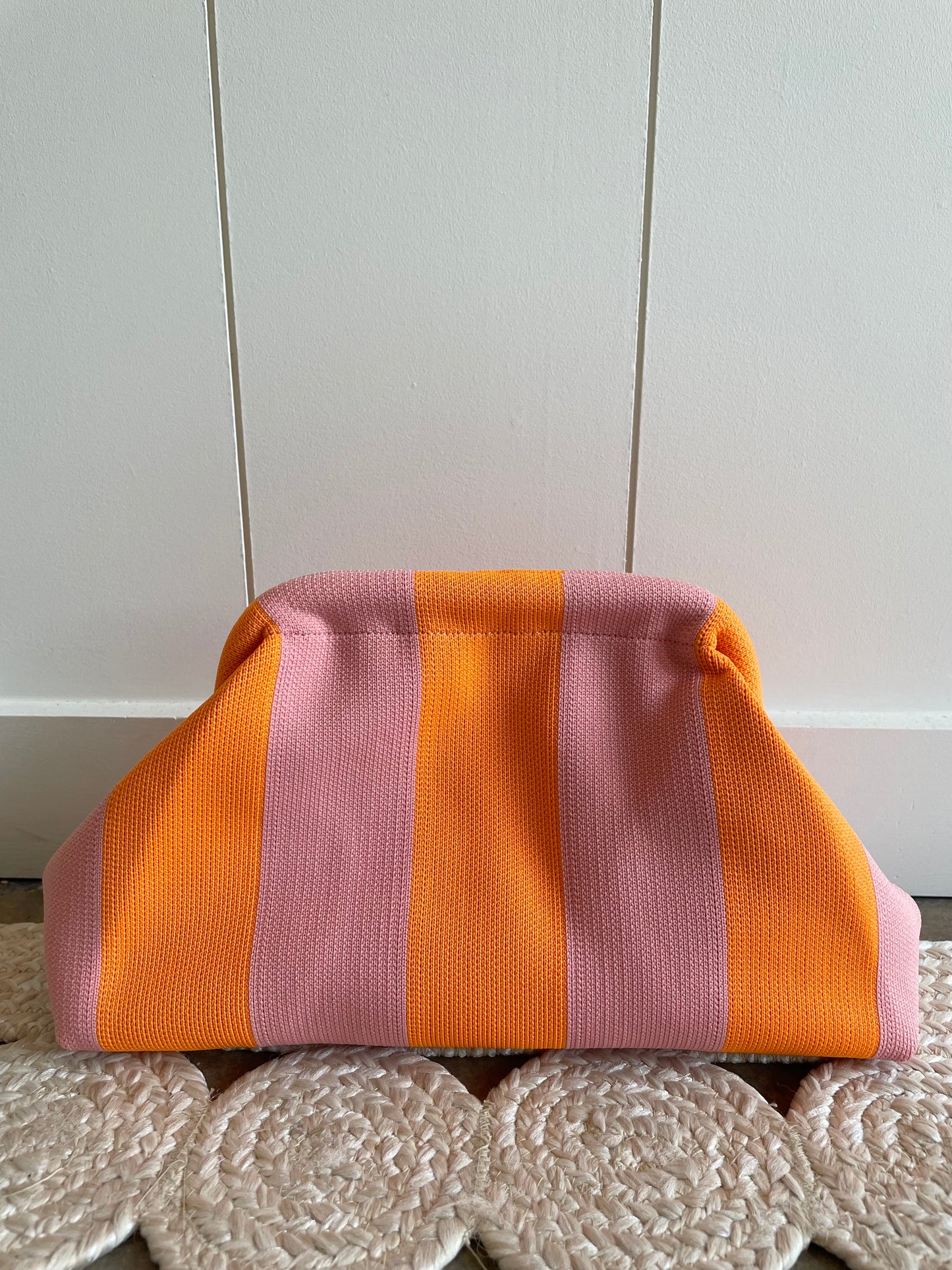 Woven Stripe Clutch