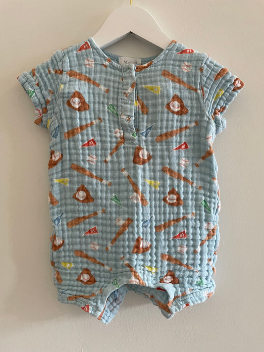 Angel Dear Baseball Muslin Onesie