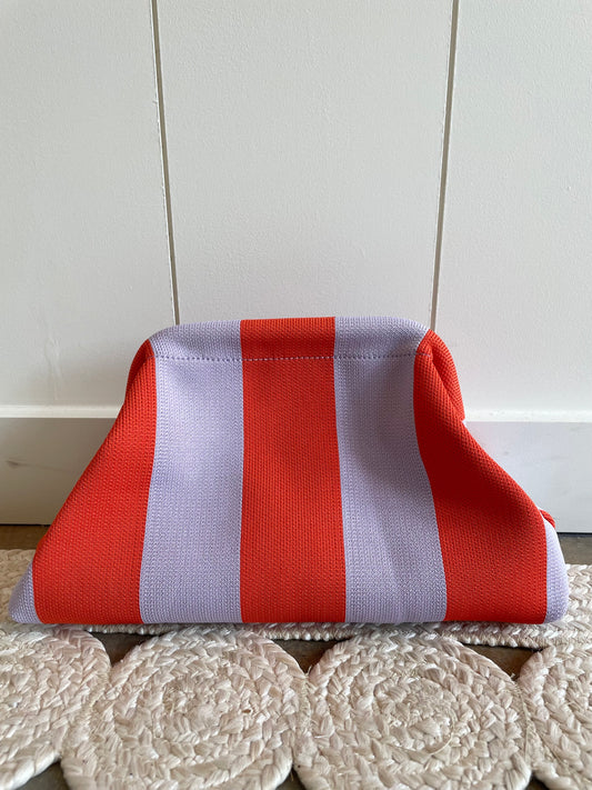 Woven Stripe Clutch