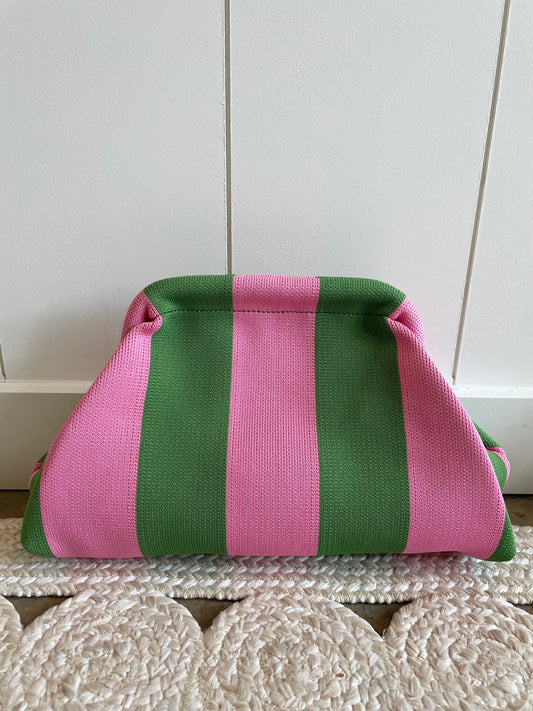 Woven Stripe Clutch